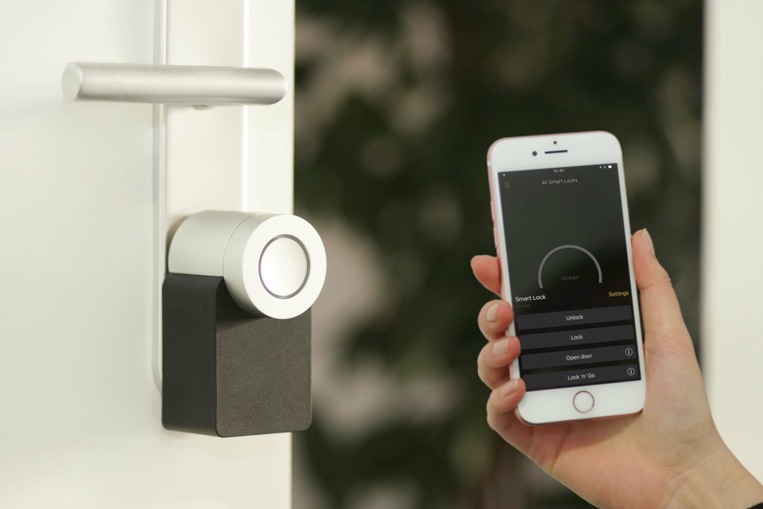 serrure connectée à une application sur smartphone